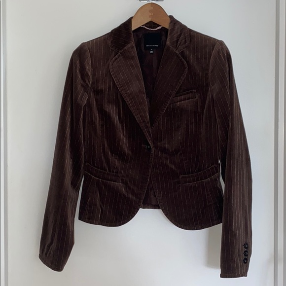 The Limited Jackets & Blazers - BROWN VELVET BLAZER